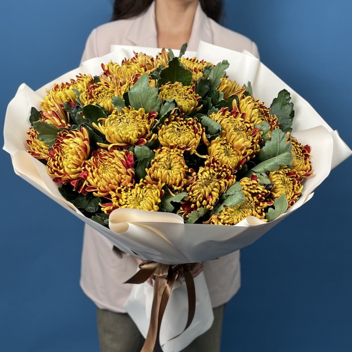 25 Желто-красных хризантем Том Пирс